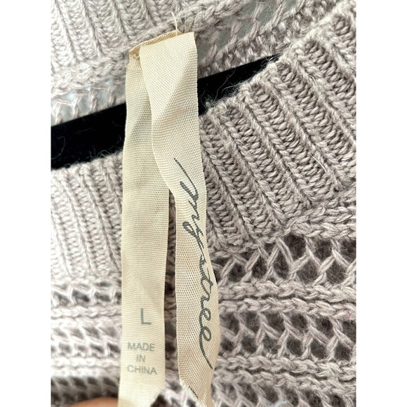 Mystree Open Knit Mohair Blend Neutral Boho Sweater Size Medium - Large A54 - Picture 10 of 10